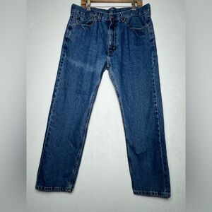 Levi’s 505 Classic Relaxed Fit Straight Mid Rise Blue Men's Jeans Size 36 x 29